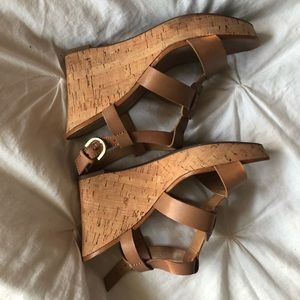 Brown Sandal Styled Wedges